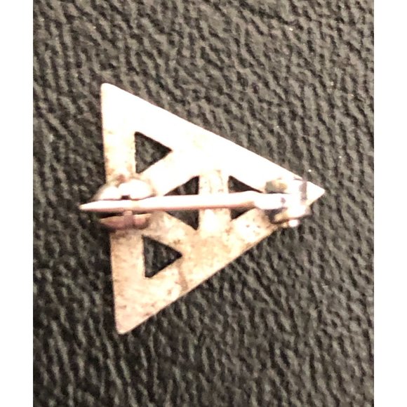 Tridelta Sorority Pins - Stars & Crescent Badge and Green/Silver New Member Pin - Picture 6 of 6